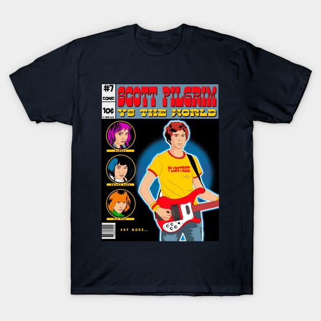 Scott Pilgrim comic cover T-Shirt by Malakian Art